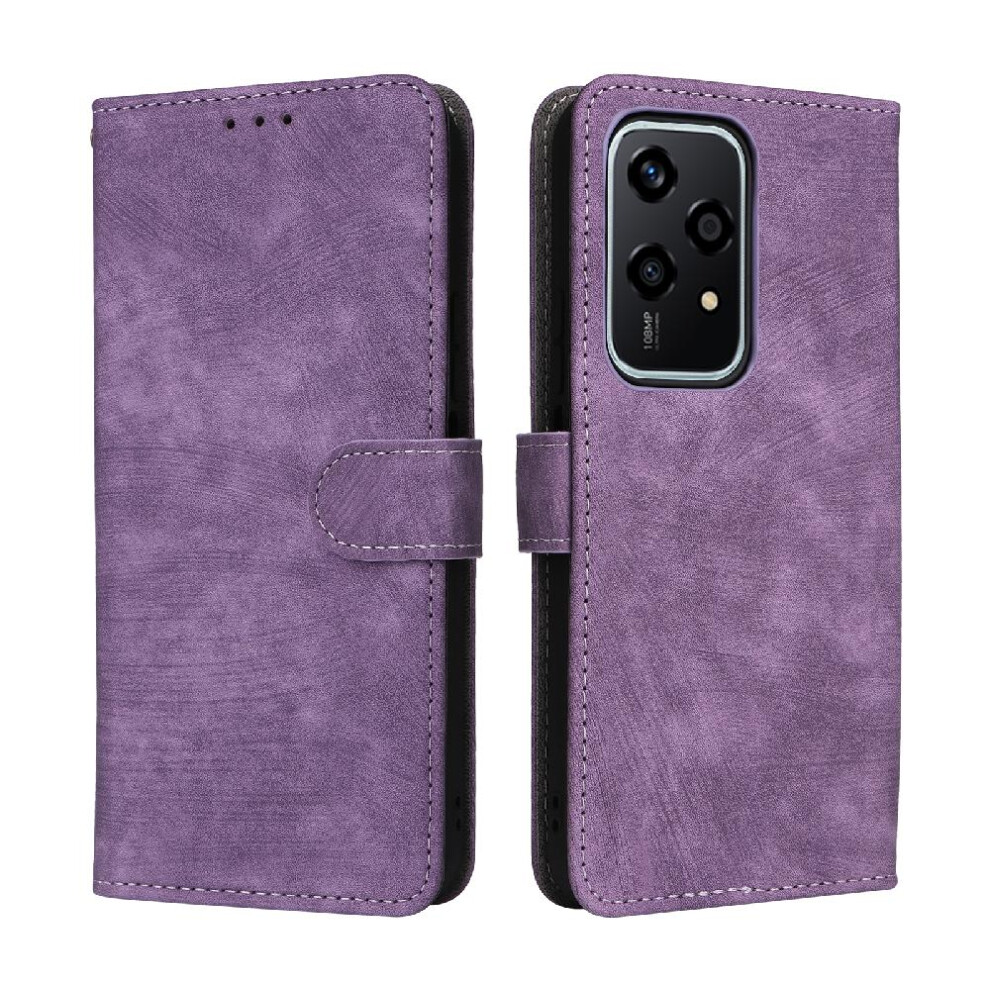 (Purple) Case For Honor 200 Lite 5G Card Slots Cover Magnetic Closure Flip Folio Wallet Rfid Blocking Pu Leather Purple 764563511754