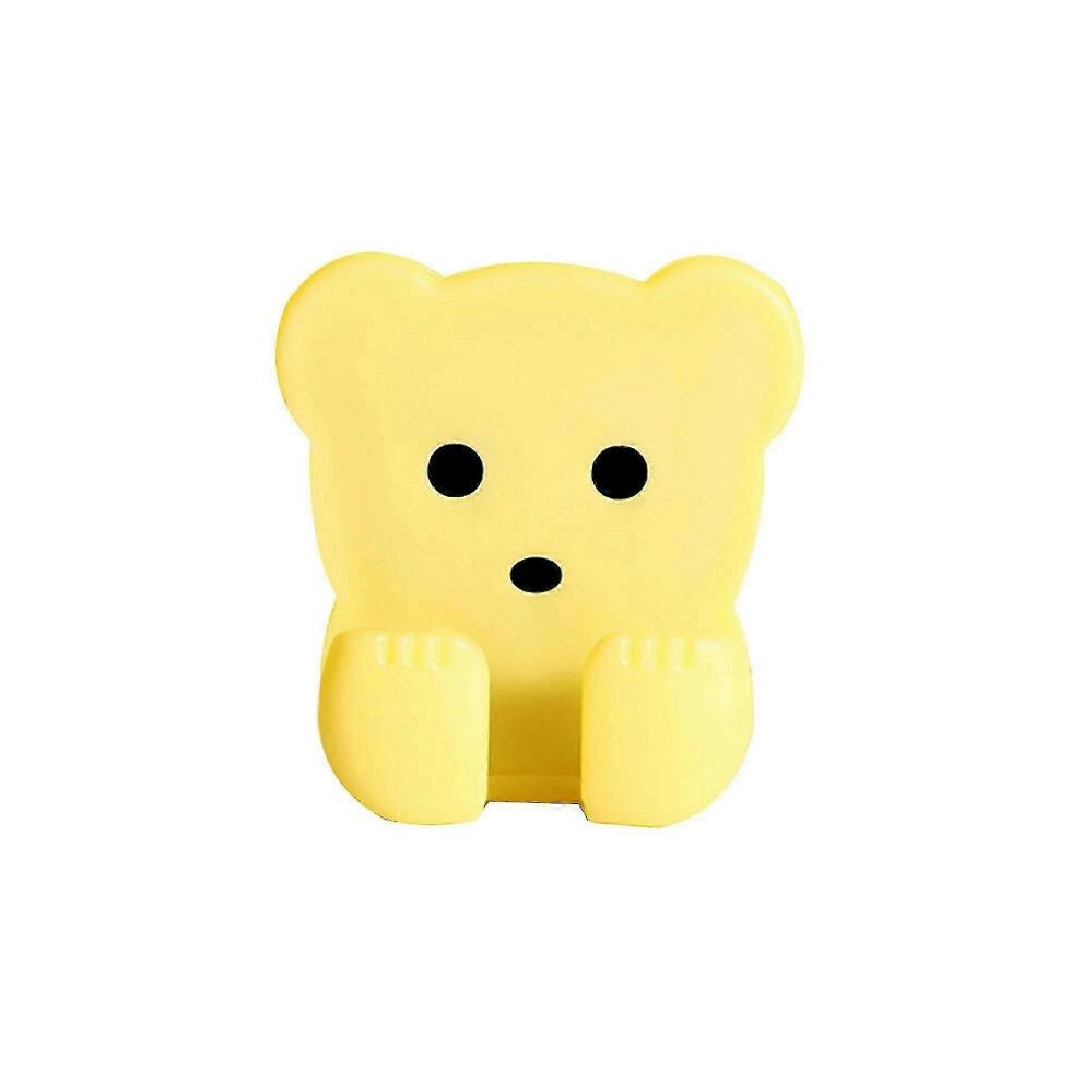 (Yellow) Animal Shaped Adhesive Hooks Multifunction Plug Socket Holder Storage Hook Banmo 5004229930464