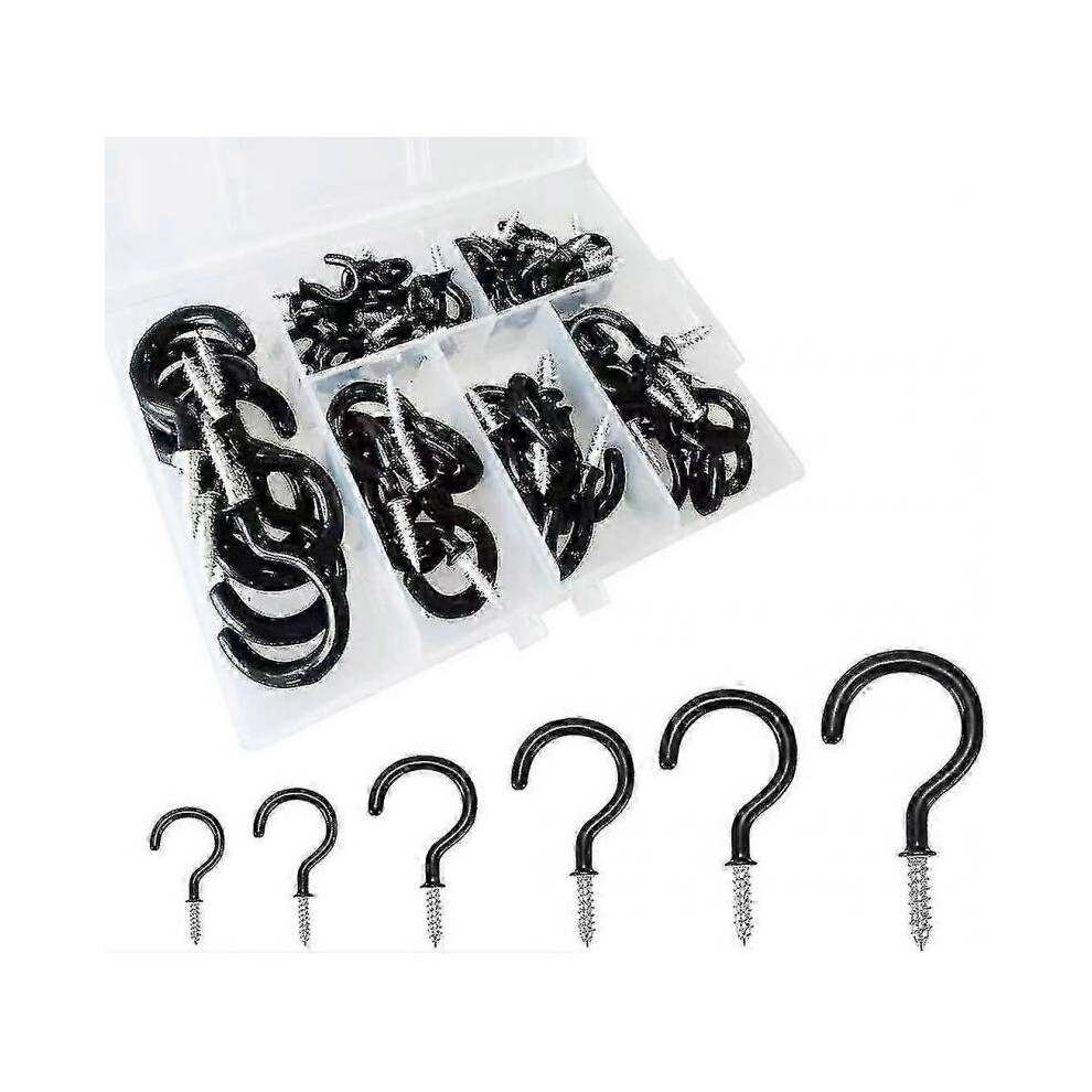 Pack Of 70 Screw Hooks, Vinyl Coated Cup Hooks, Ceiling Hooks For Hanging Cup Gift 5004229930495