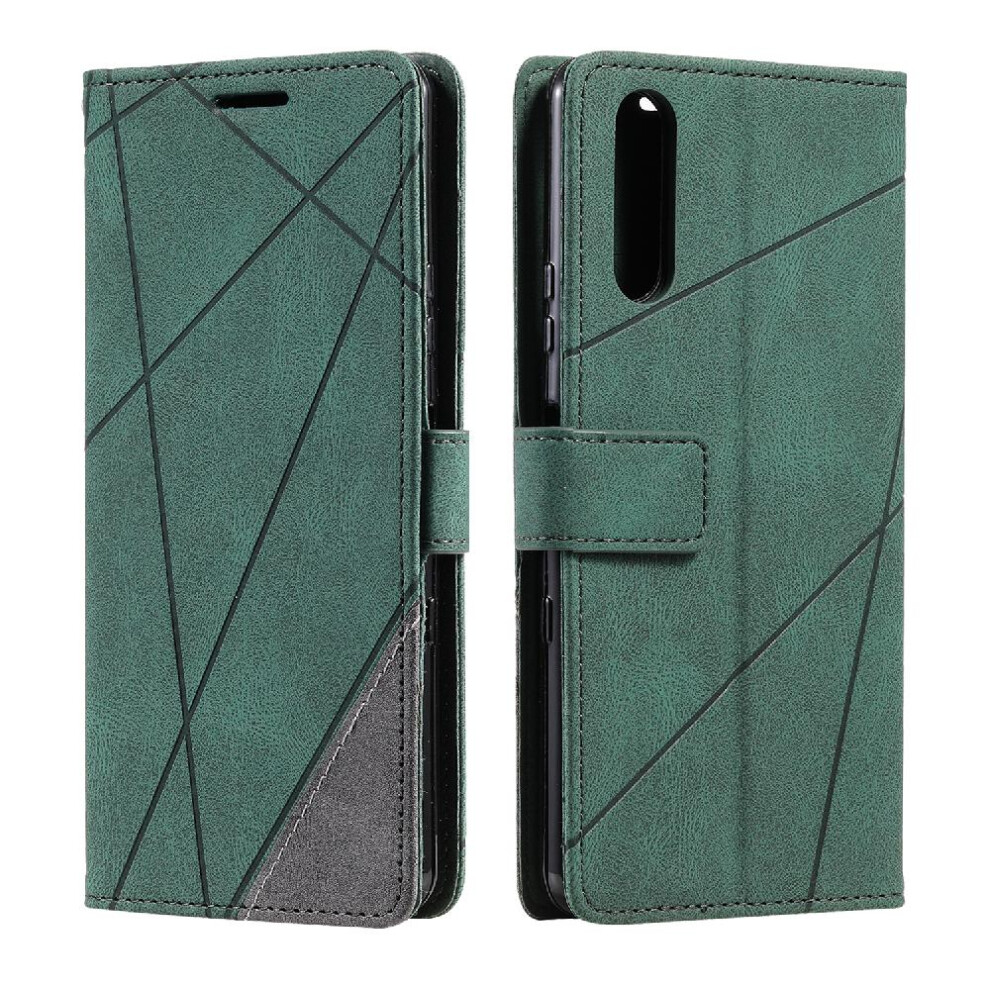(Green) Case For Sony Xperia 10 Ii Shockproof Card Holder Kickstand Wallet Flip Folio Pu Leather Magnetic Green 764563513222