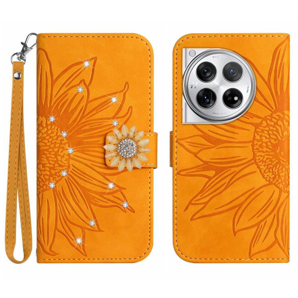 (Yellow) Case For Oneplus 12R 5G Shockproof Tpu Shell Flip Wallet Credit Card Pu Leather Flip Cover Card Holder Yellow 764563513352