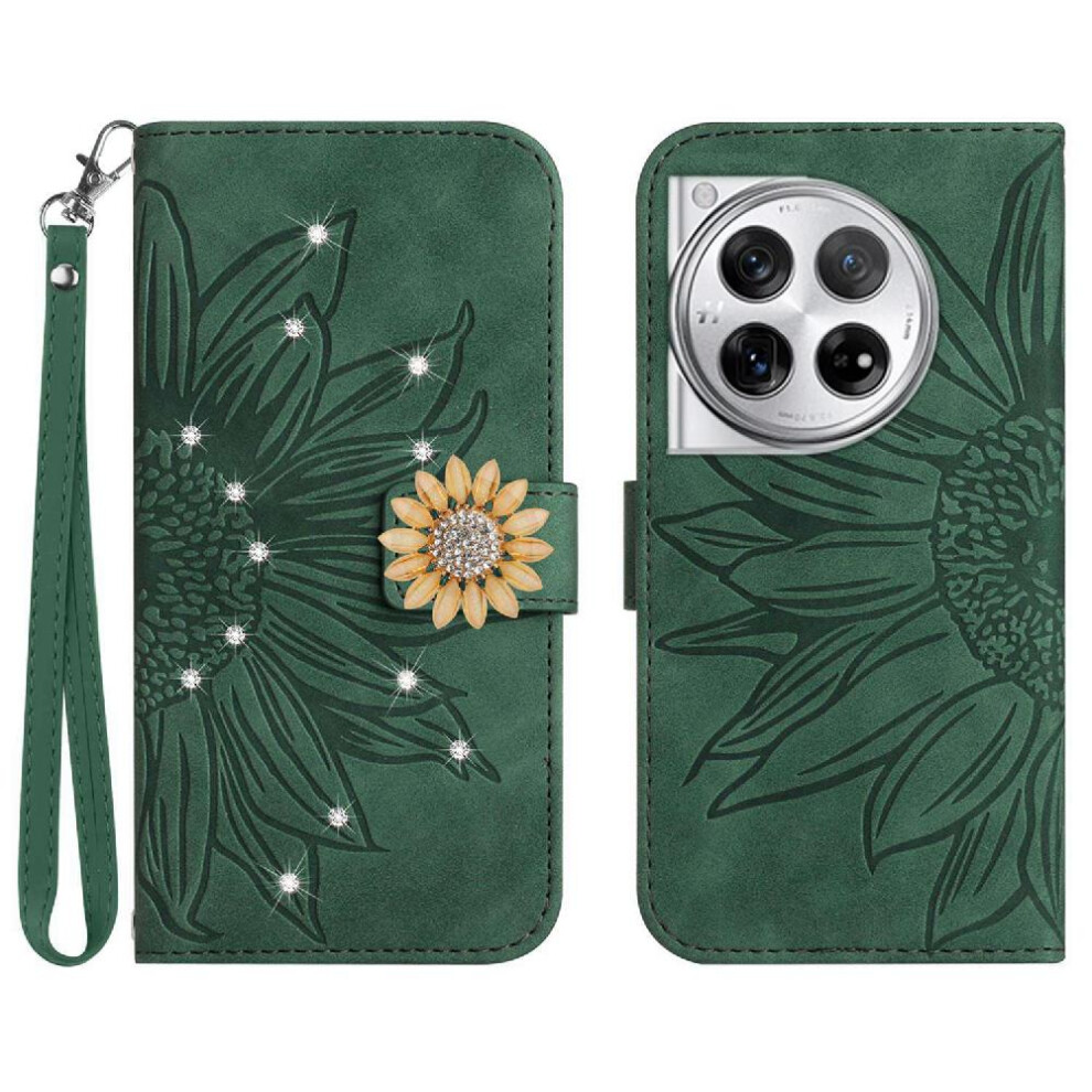 (Green) Case For Oneplus 12R 5G Shockproof Tpu Shell Flip Wallet Credit Card Pu Leather Flip Cover Card Holder Green 764563513369