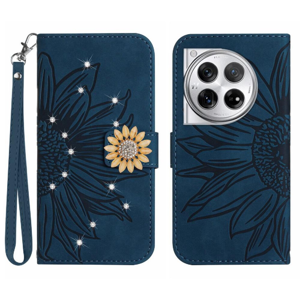 (Bluish ) Case For Oneplus 12R 5G Shockproof Tpu Shell Flip Wallet Credit Card Pu Leather Flip Cover Card Holder Green 764563513383