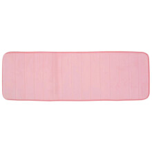 (As show, One size) 120x40cm Absorbent Nonslip Memory Foam Kitchen Bedroom Door Floor Mat Rug Carpet Pink