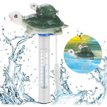 (As show, One size) Floating Pool Thermometer, Swimming Pool Thermometer with Rope Cartoon Style Water Thermometer for Outdoor/Indoor Swimming Pools, Bath Water, Spas, Ho