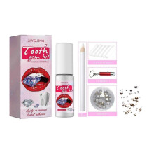 Jaysuing Teeth Gem Kit Teeth Decoration Shiny Stickers Hot Girl Ornament Easy To Disassemble Easy To Install Crystal Tooth-Decoration Rhinestone