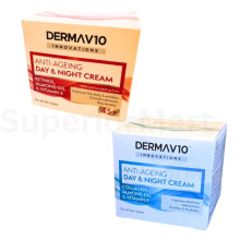 Derma V10 Anti-Ageing Wrinkle Day & Night Cream (Pack of 2)