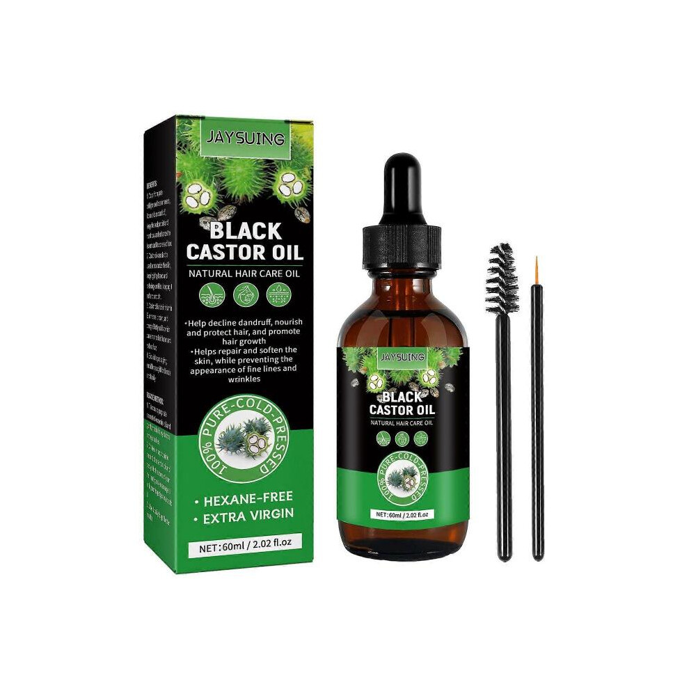Black Jaysuing Castor Oil Hair Liquid Moisturizing Hair Care Castor Oil Hair Care Essential Oil