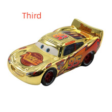 (GoldFirst)Cappello superiore Pixar Cars 2 Queen guardia oro Mcqueen lega giocattolo regalo modello bambino