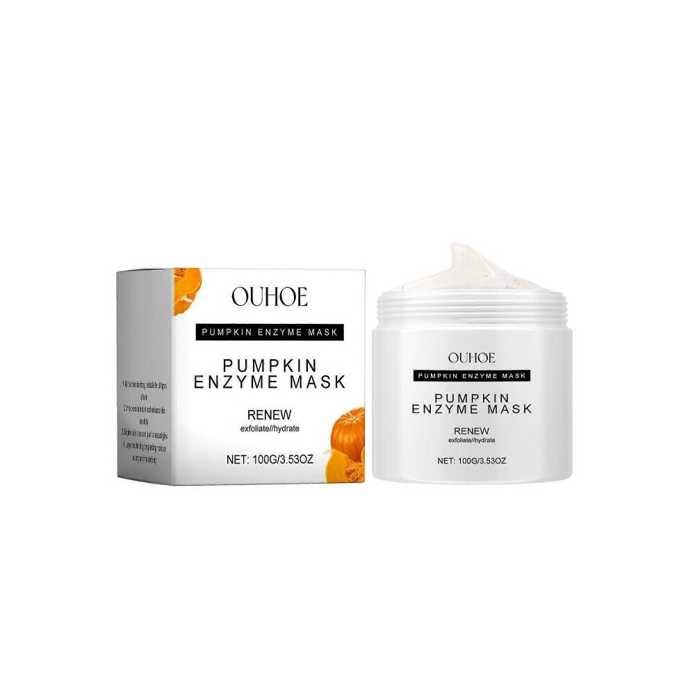 Ouhoe Pumpkin Enzyme Mask Facial Skin Deep Cleansing Pores Gentle Nourishing Skin Care Smear Clay Mask