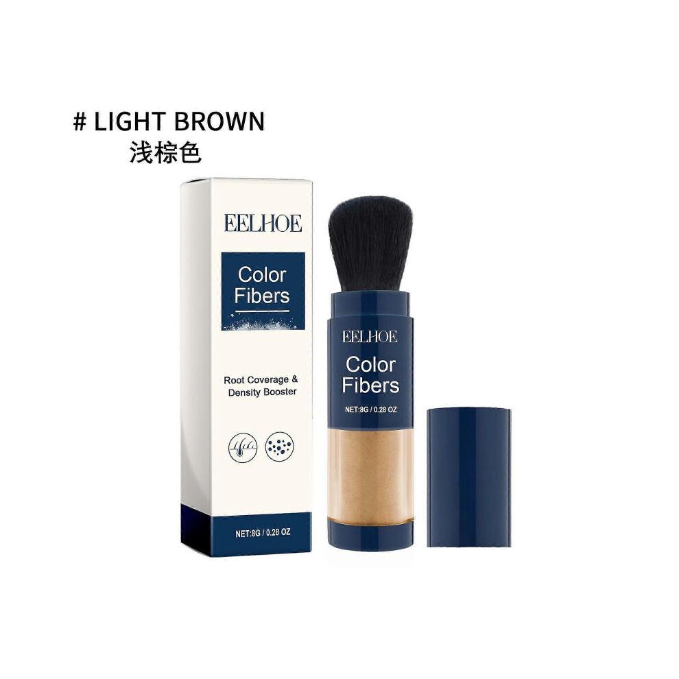 Light/Brown ( Brown) Eelhoe Hair Fiber Powder Hair Fluffy Color Filling Hairline Refreshing Oil Control Sculpting Contour Powder