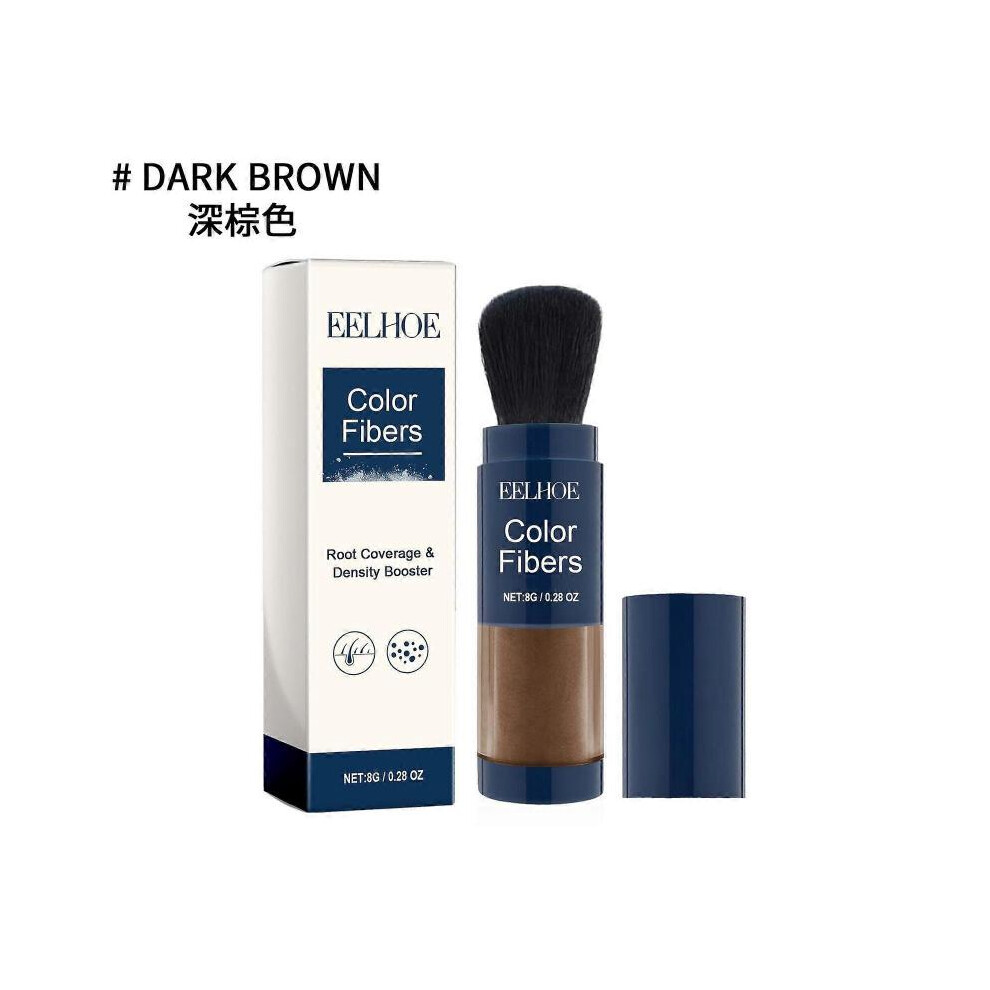 Dark/Brown ( Brown) Eelhoe Hair Fiber Powder Hair Fluffy Color Filling Hairline Refreshing Oil Control Sculpting Contour Powder