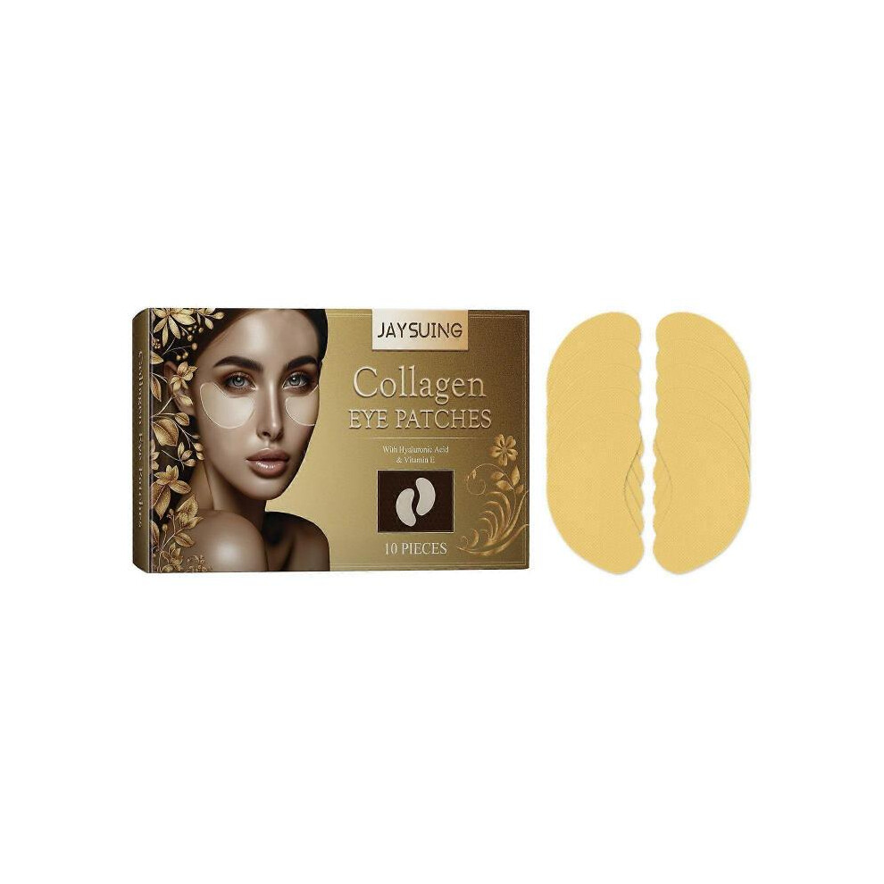(Eye Mask Patch 10Pieces) Jaysuing Collagen Patch Facial Forehead Cheek Eye Skin Care Patch