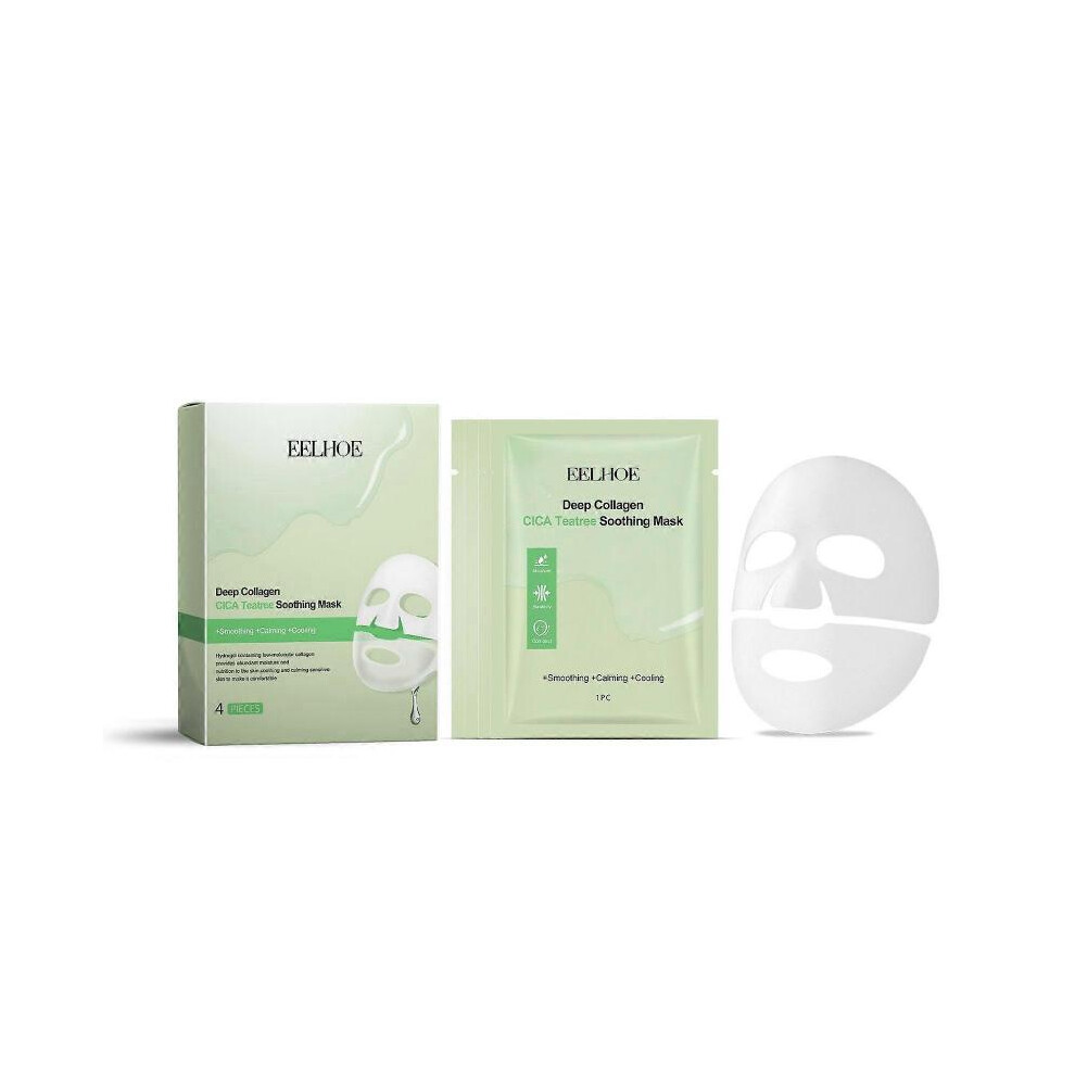 (4 Pieces) Eelhoe Collagen Tea Tree Skin Care Facial Mask Moisturizing Skin Care Facial Skin Care Mask