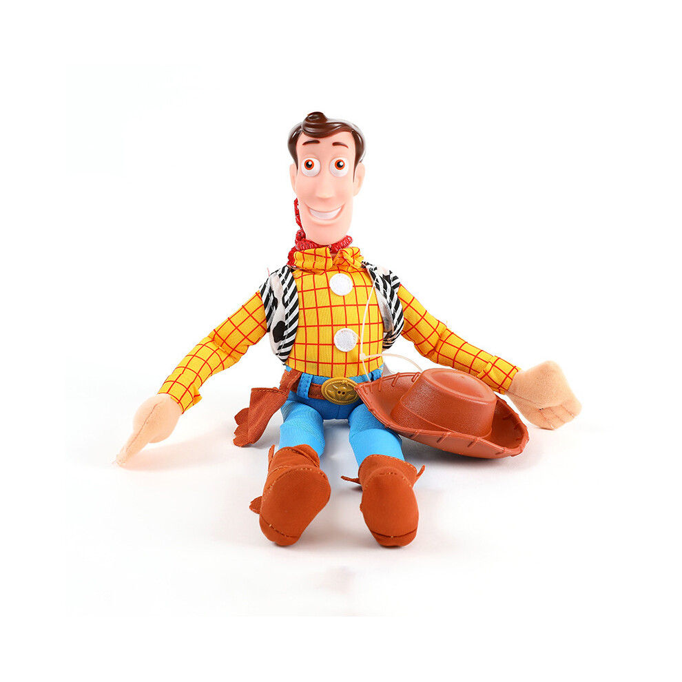 (33cm Woody(No Sticker))Drôle 3d Toy Story Sherif Woody et Buzz voiture poupée extérieur 2019 voiture jouet à suspendre