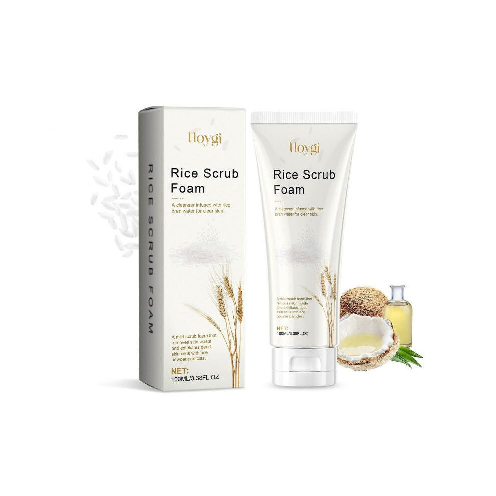 Hoygi Rice Facial Cleanser Mild Cleansing, Hydrating And Moisturizing Refreshing Skin Repair