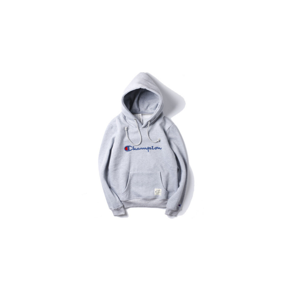 (Gray,L)Sweat à capuche homme femme gris noir rose pull unisexe polaire ado 2018