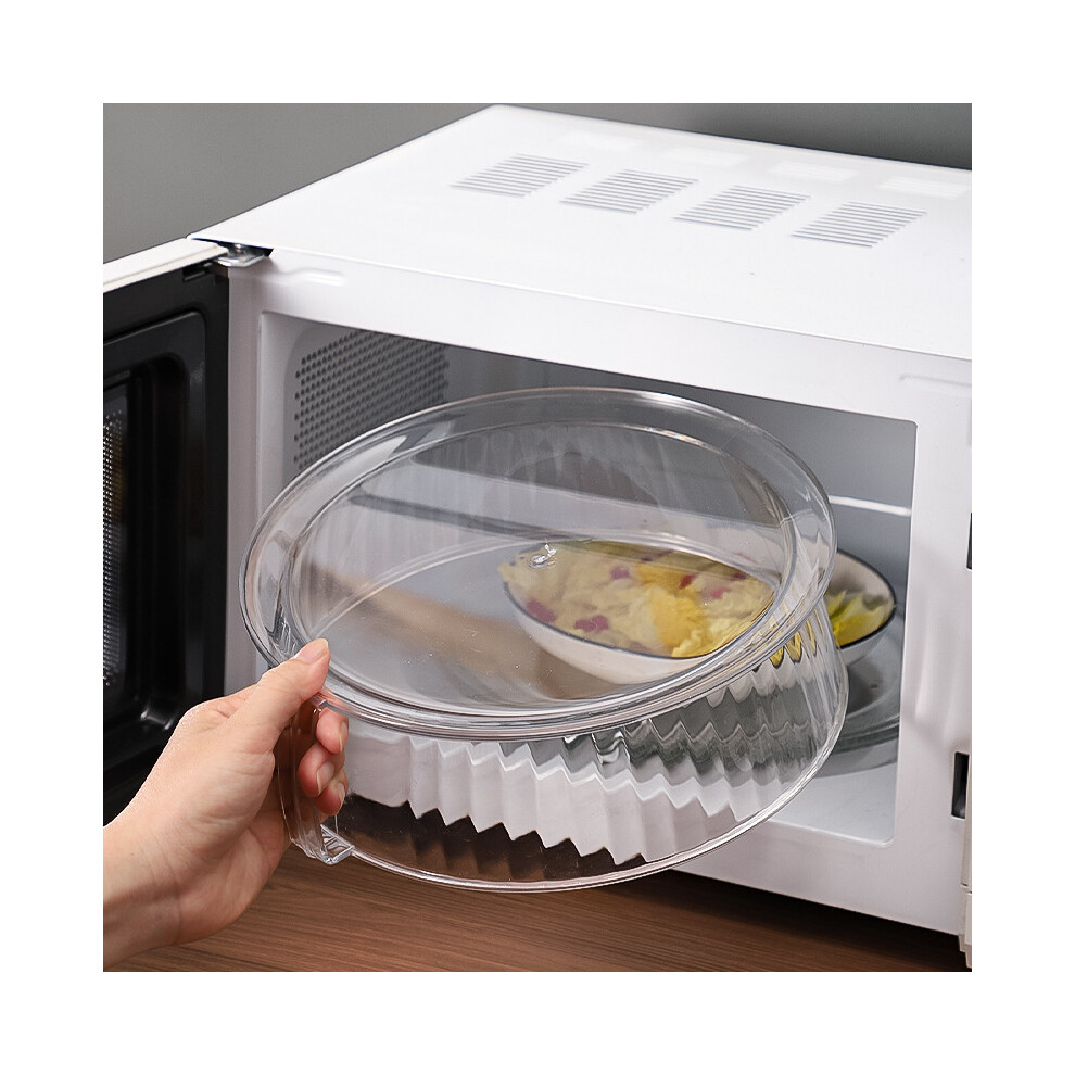 (7.7cm) Special Microwave Cover Splashproof Cover with Handle for Reheating Pasta Reheating Leftovers