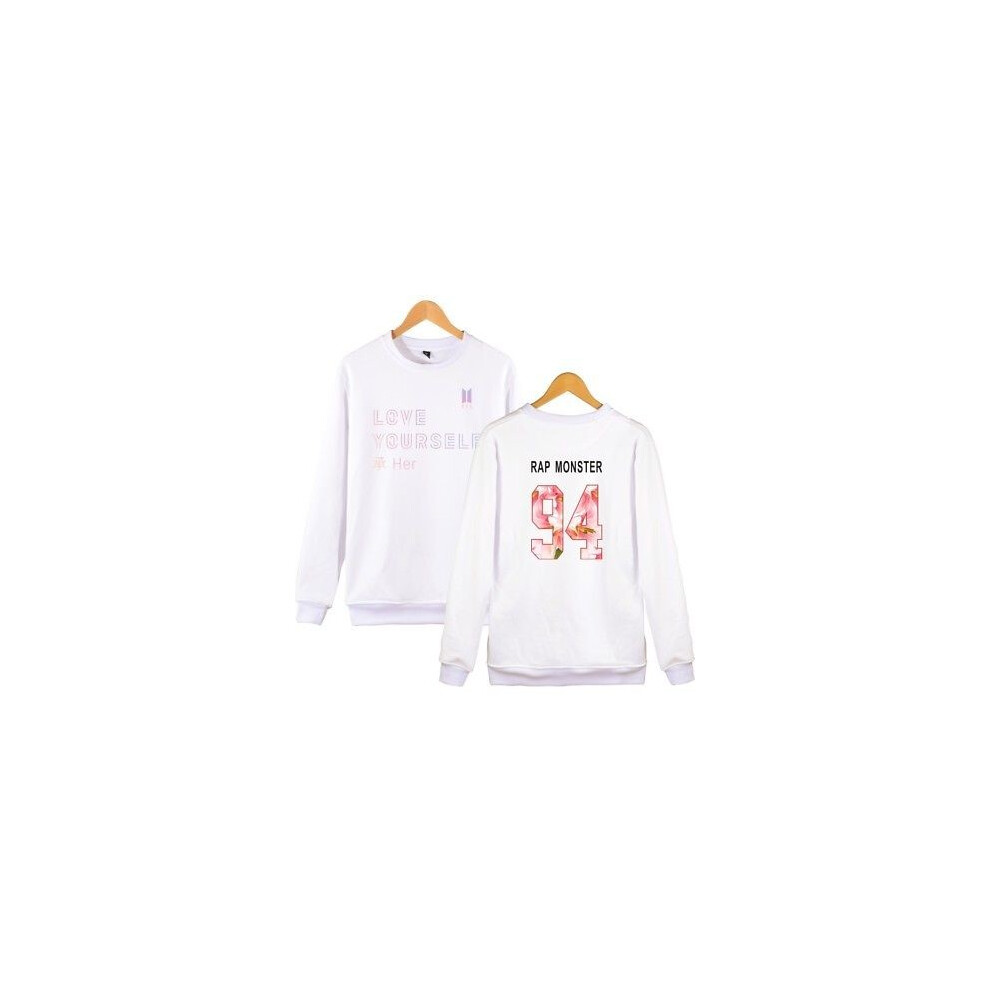 (Rap-White,3Xl)SuéTer Kpop Bts Bangtan NiñOs Sudadera Con Capucha Pullover Jungkook V Hope Jumper Nuevo-image