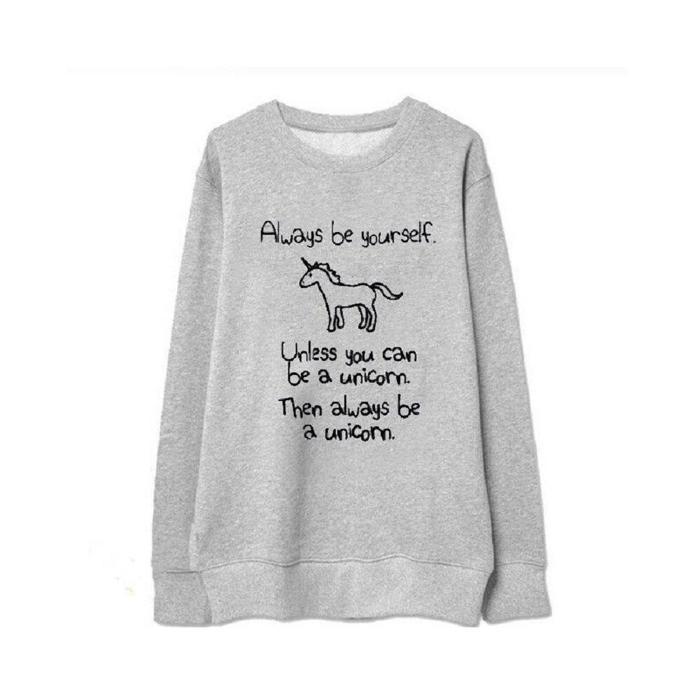 (Gray,S)Sweat à capuche femme licorne polaire sweat pull hauts neuf manteau
