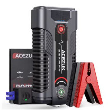 12V Portable Jump Starter with Automatic Battery Booster & USB Power Bank — Emergency Car Charger for Cars, Trucks, SUVs, Boats