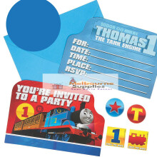 Thomas All Aboard Postkortpapirinvitationer 4 1/4"""" x 6 1/4"""" Flerfarvet s?t med 8