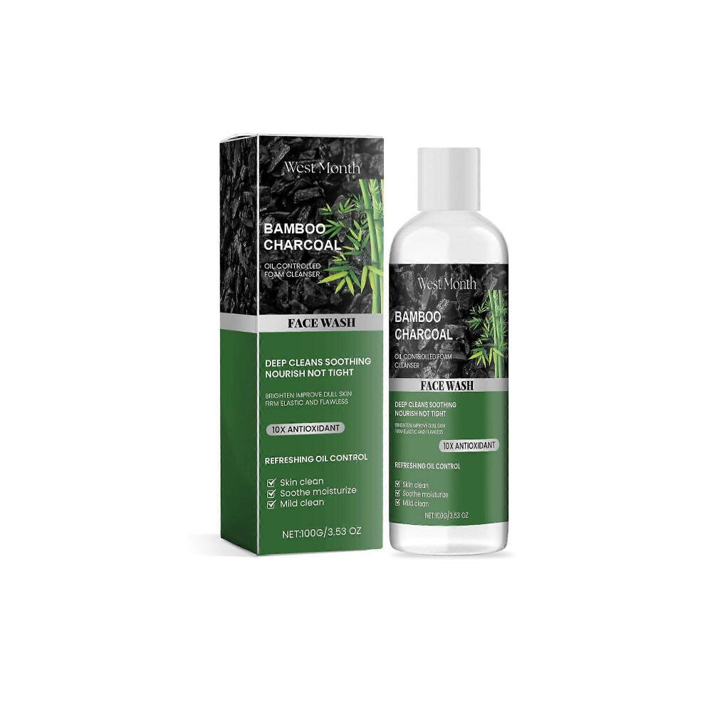 West Month Charcoal Facial Cleanser Cleansing Facial Skin Moisturizing Refreshing