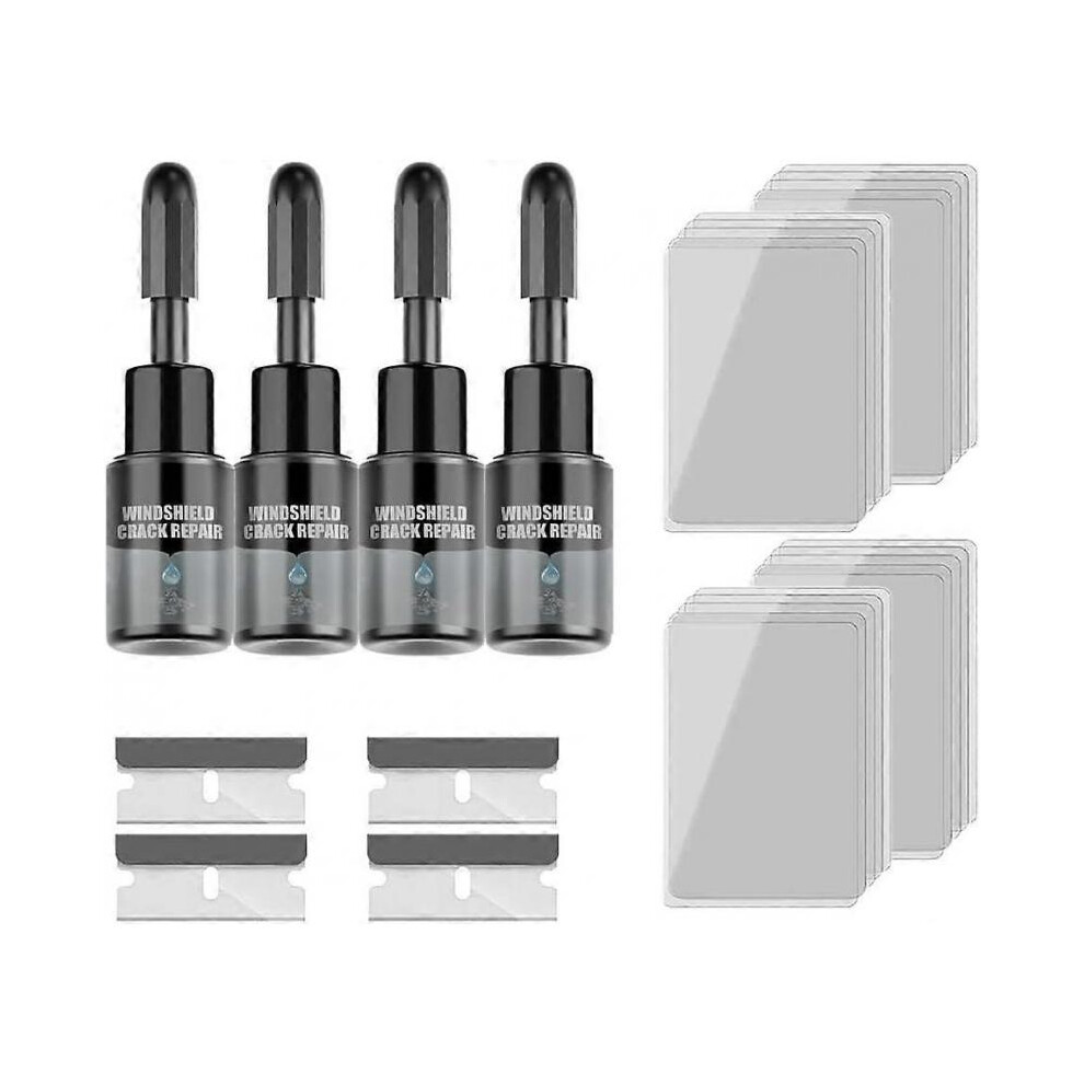 (4 Set) Windshield Crack Repair Kit, 2024 New Windshield Crack Repair Fluid, Car Window Car Windshield Repair Kit For Fixing Chips And Cracks 5004229933854