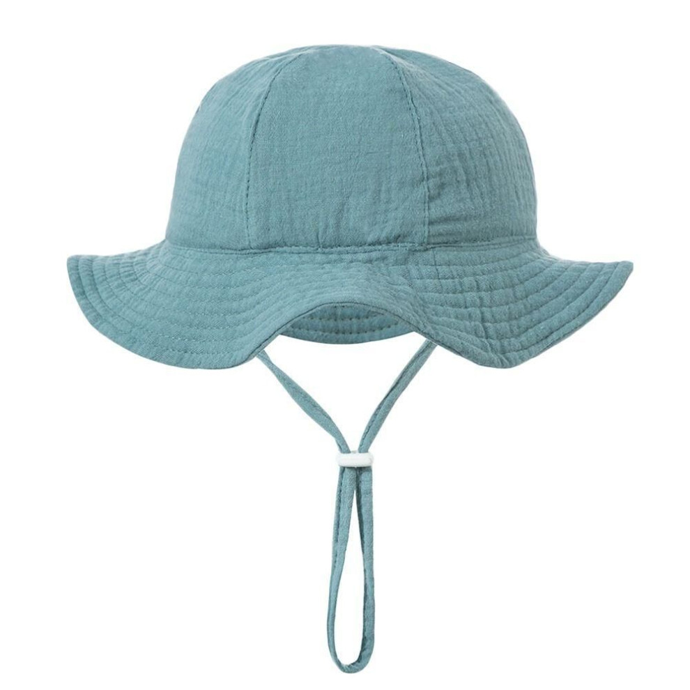 (green) Boys Girls Cute Cartoon UV Protection Panama Cap Sun Cap Kids Bucket Hat Beach Hat