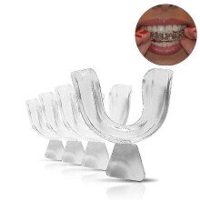 4 X Mouth Trays for Teeth Whitening / Gel Bleach, Thermoforming Gum Shield