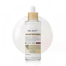 (1pc, B) Peel Shot Glow Rice Ampoule Duo White rice ampouleBlack rice ampoule Soft Exfoliating Face and Body Scrub Dead Skin Cells, Blackheads Remover for All