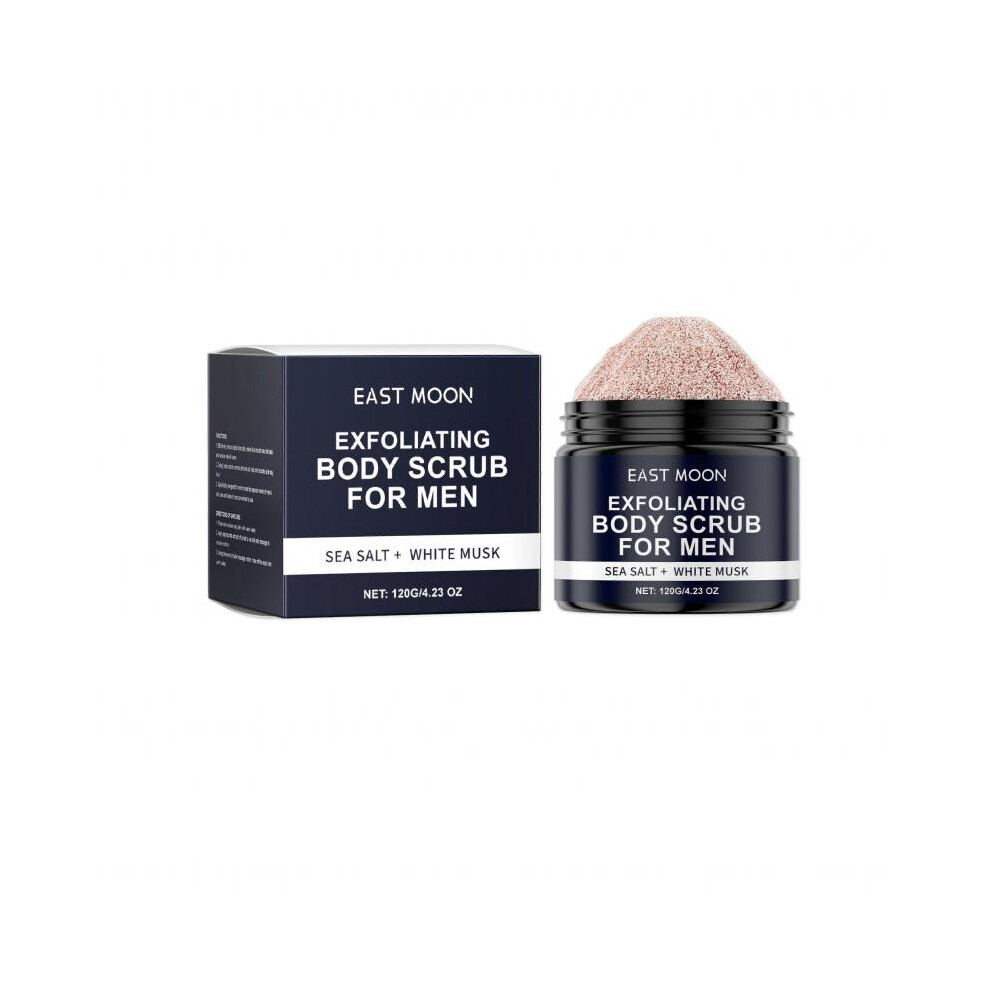 East Moon Sea Salt Musk Men's Body Scrub Gently Cleansing Skin Ceramity Moisturizing