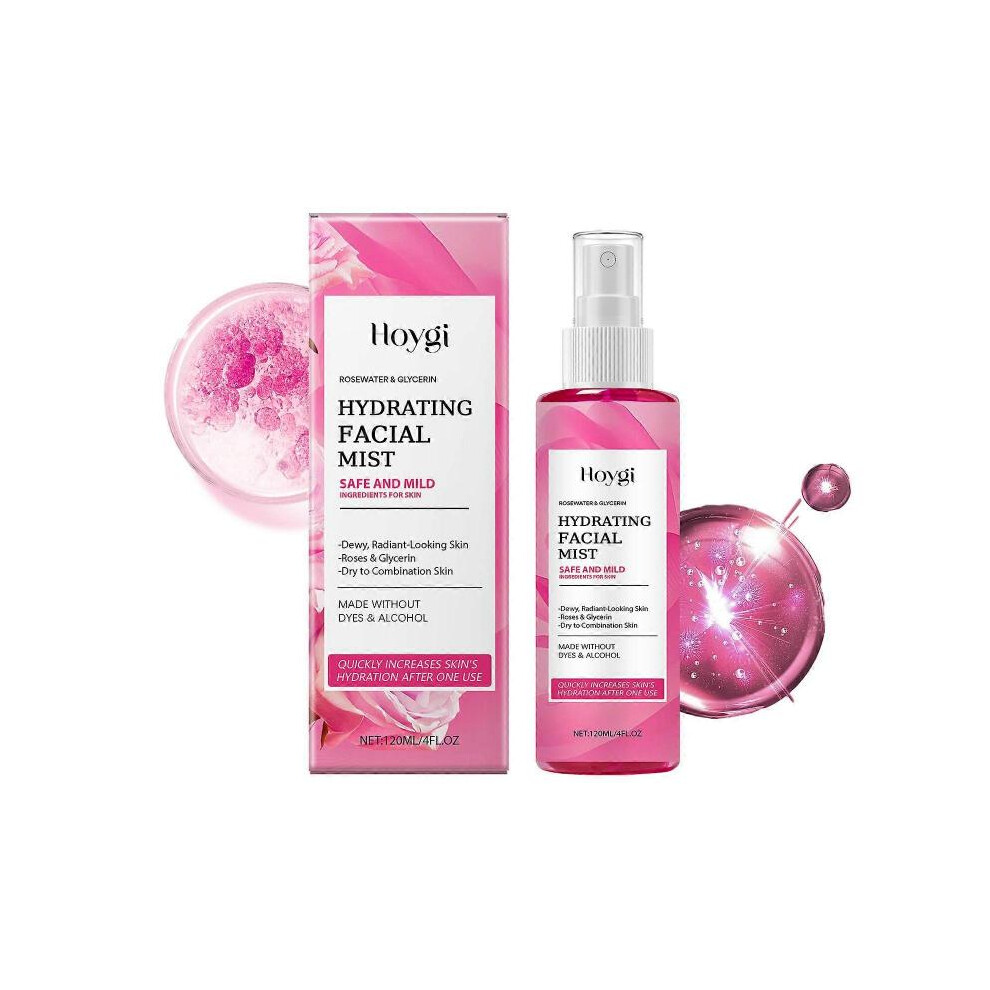 Hoygi Rose Moisturizing Facial Spray Gently Care Fine Pores Moisturizing Moisturizing Moisturizing Moisturizing Compression on Facial Skin