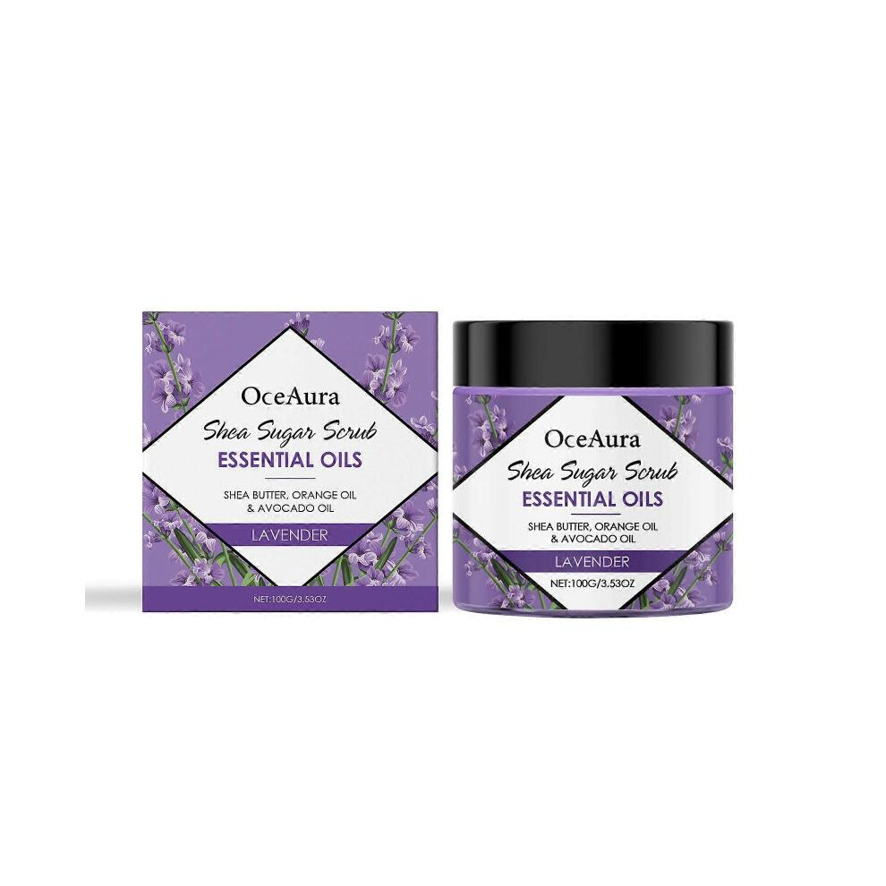 Lavender/Orange Oceaura Gentle Exfoliating Scrub Cleansing Skin Refreshing Moisturizing Moisturizing Scrub