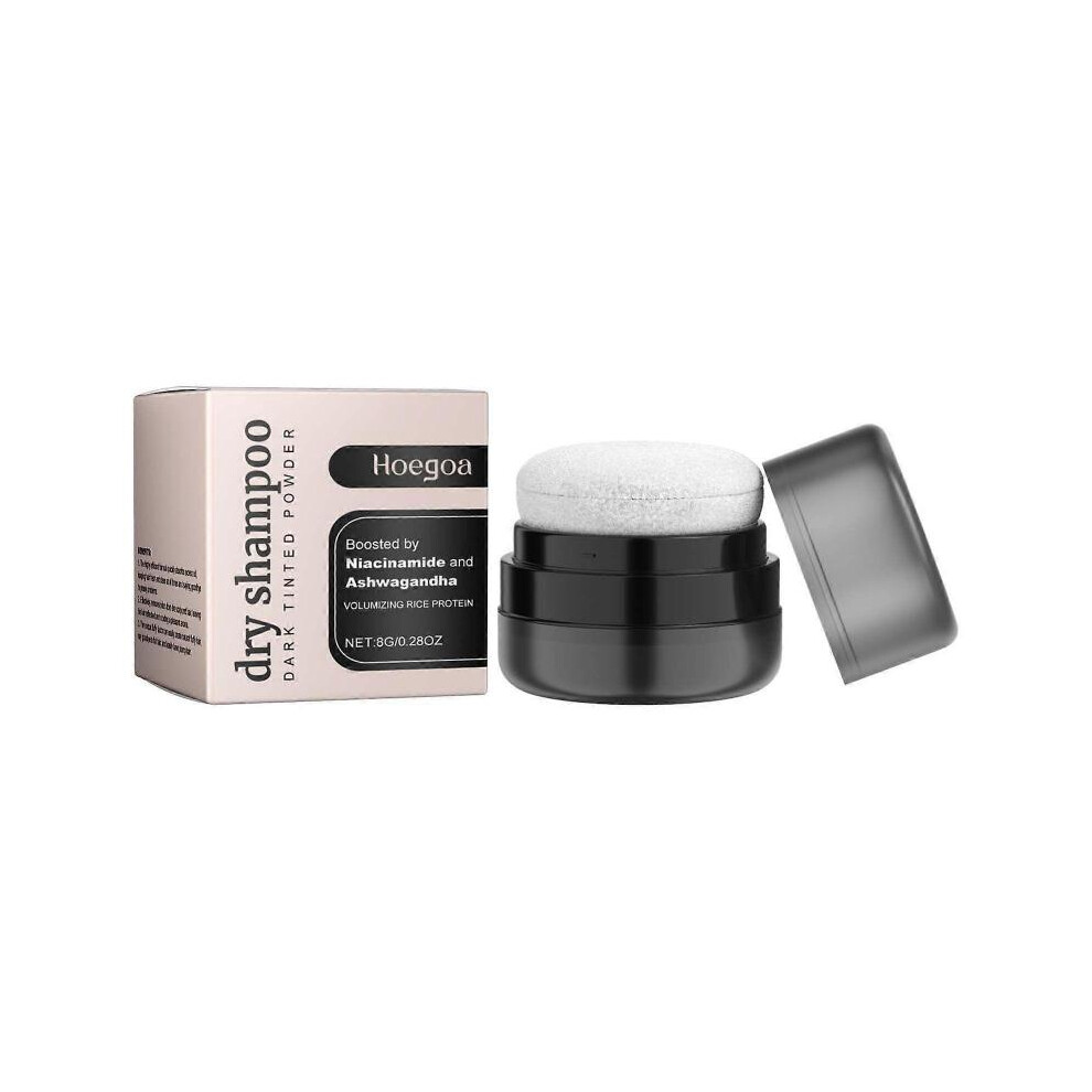 Hoegoa Dry Cleaning Hair Booster Powder Fluffy Hair Refreshing Hairstyle Portable Bangs Wash-Free Hair Drying Powder