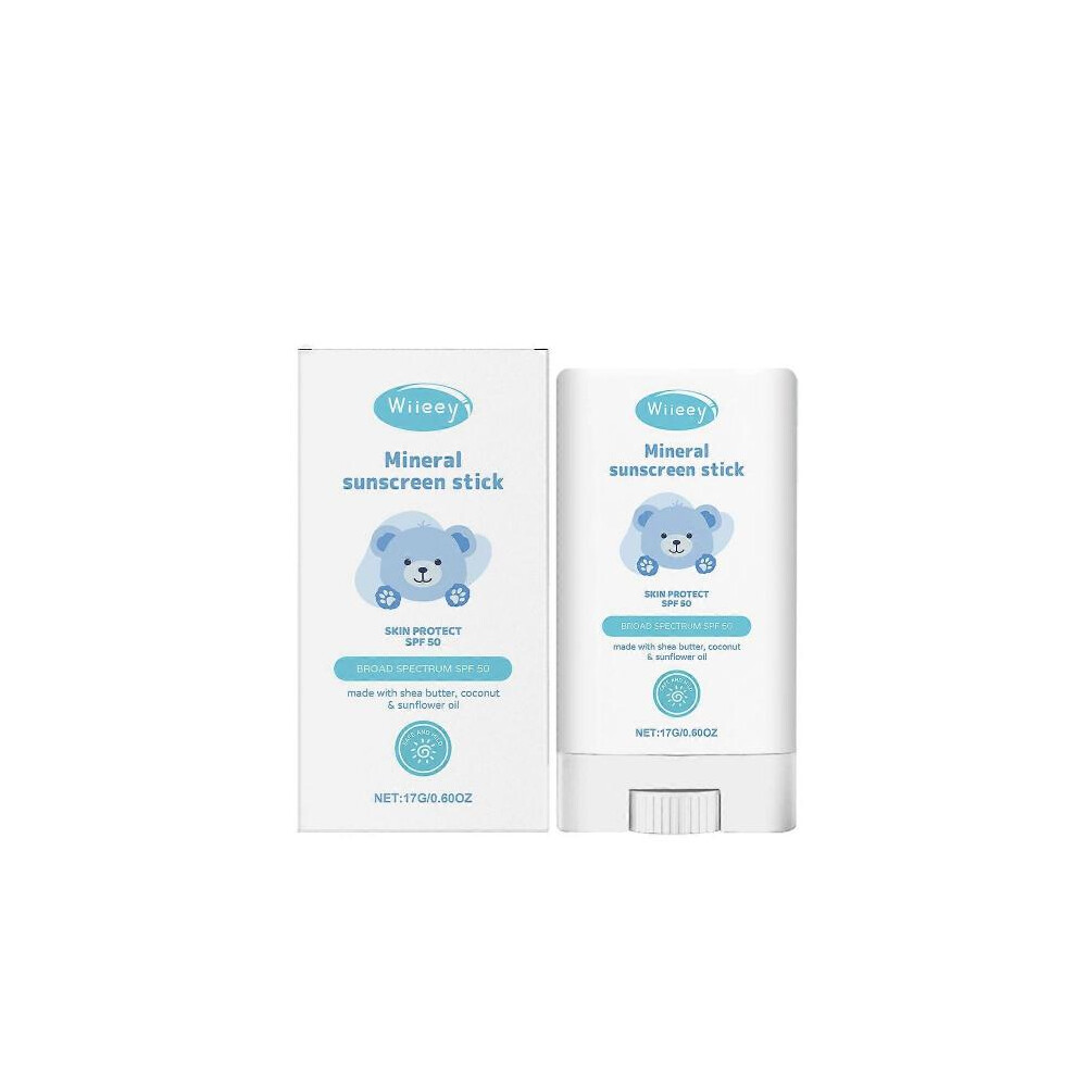 Wiieey Children's Gentle Protection Stick Daily Outdoor Protection Moisturizing Skin Isolation Refreshing Brightening Care Stick