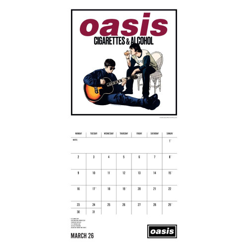 Oasis OASIS 2026 SQUARE CALENDAR 2