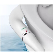 SAMODRA Toilet Bidet Ultra-Slim Bidet Toilet Seat Attachment With Brass Inlet Adjustable Water Pressure Bathroom Hygienic Shower