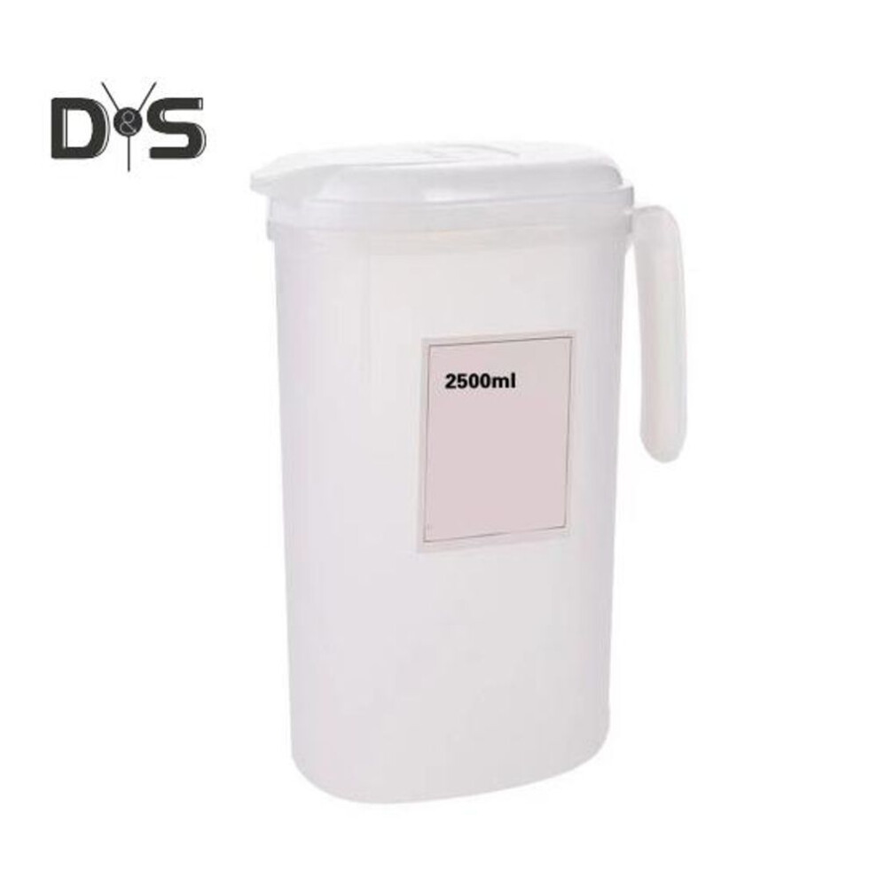 (L) 1800/2500ML Cold Water Kettle with Filter Spout Handle Clear Large Capacity Heat Resistant Refrigerator Fruit Juice Jug Pitcher Teapot Water Bottle