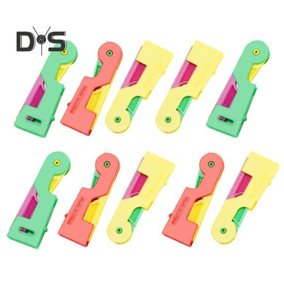 (as the picture, 10 pcs) 6/10pcs Automatic Needle Threader Hand Sewing Diy Embroidery Cross Stitch Crafts Portable Plastic Needle Threading Tools Sewing Enthusiast Gift