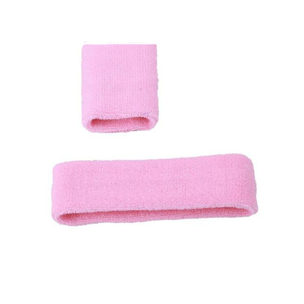 (Pink)Bandeau poignet peluche sport transport sueur évacuation absorption humidité
