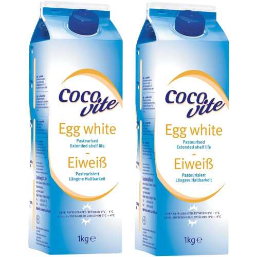 Egg White Pasteurised Liquid 2 x 1kg High Protein from GREAT BRITISH TRADING LIMITED