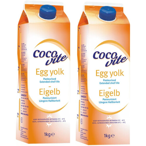 Egg Yolks Pasteurised Liquid 2 x 1kg High Protein from GREAT BRITISH TRADING LIMITED