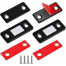 2 Pack Ultra Thin Stainless Steel Magnetic Cabinet Latches for Sliding Door Window Kitchen Closet Wardrobe Closure