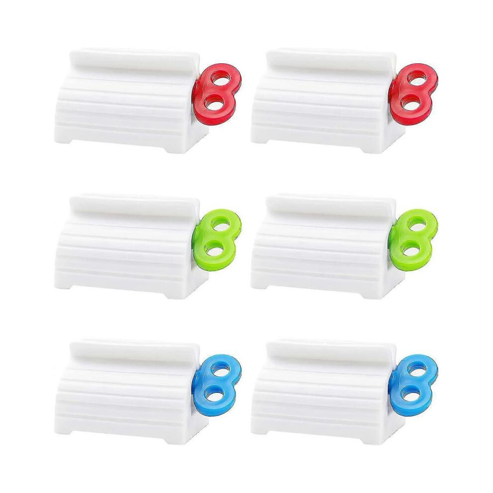Toothpaste Squeezer, 6-pack Toothpaste Tube Squeezer, Multifunctional Toothpaste Dispenser