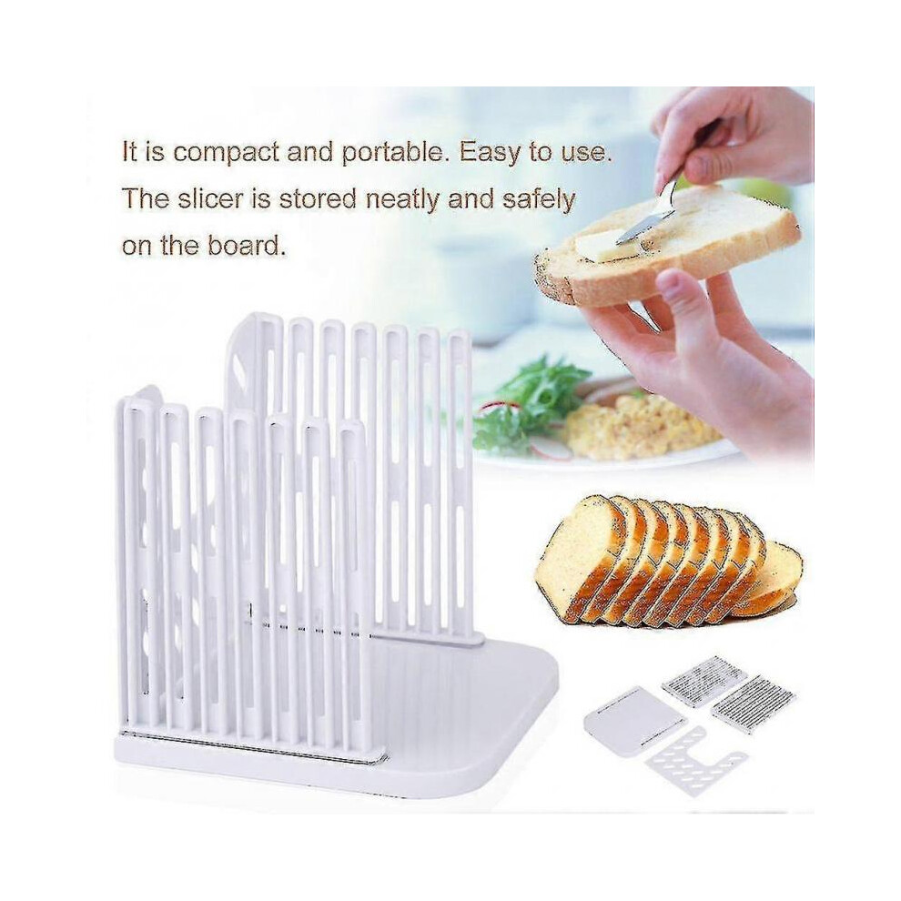 Durable Abs Bread Slicing Tools Bread Cutter Mold Loaf Cutting Tool Toast Sandwich Slicer Pastry Tools Kitchen Tools