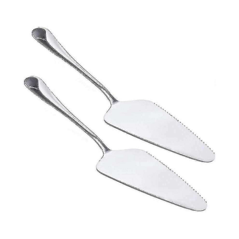 2pcs Stainless Steel Cake Scoop, Pizza Scoop Cake Server-image-OPC-PH6YG57-NEW