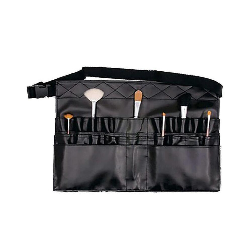 Black Professional Cosmetic Makeup Brush Holder Waist Pouch