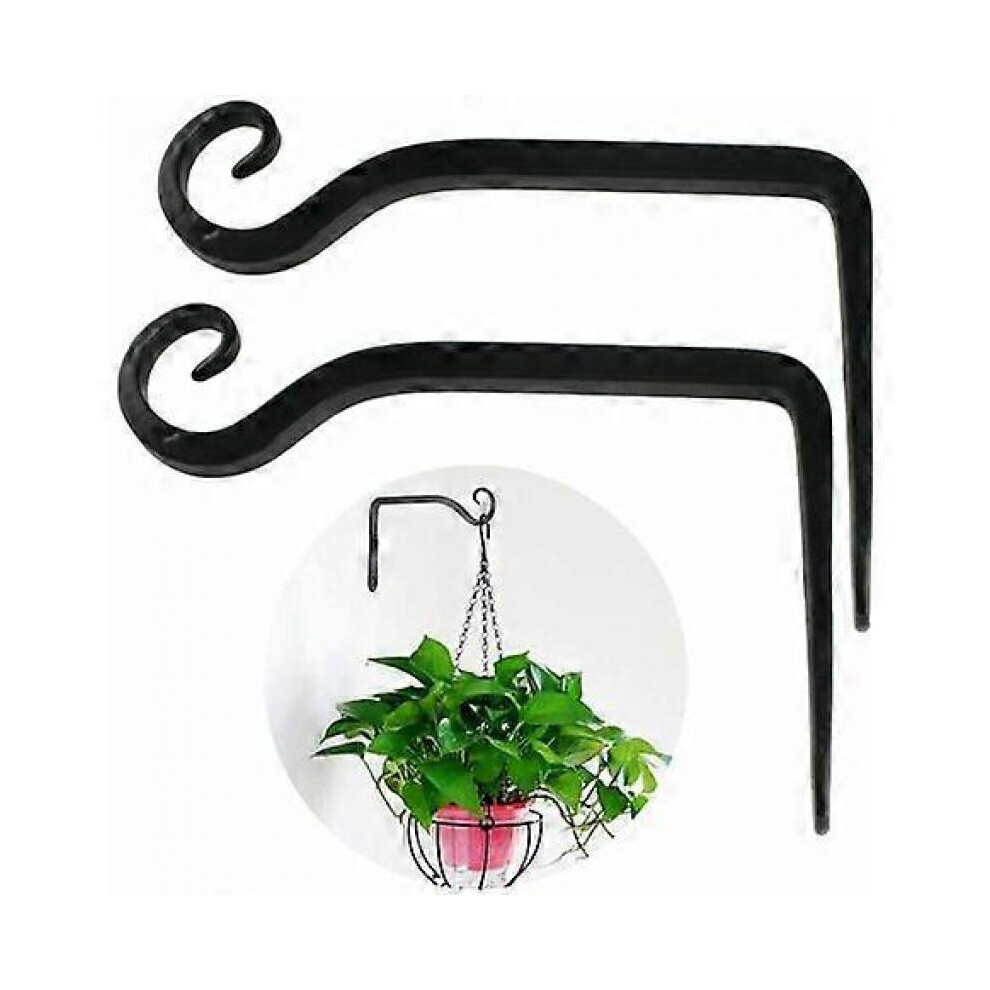 Hanging plant holders made of iron, wall hooks for planters, lanterns, wind chimes and outdoor decorations