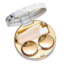 Contact Lens Case, Leak-proof Contact Case Travel with Cleaner Washer Holder Tweezers, Remover Tool Solution Bottle for Outdoor Daily Use